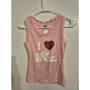 I Love Dr Pepper Girls Tank Top-Size Child Small